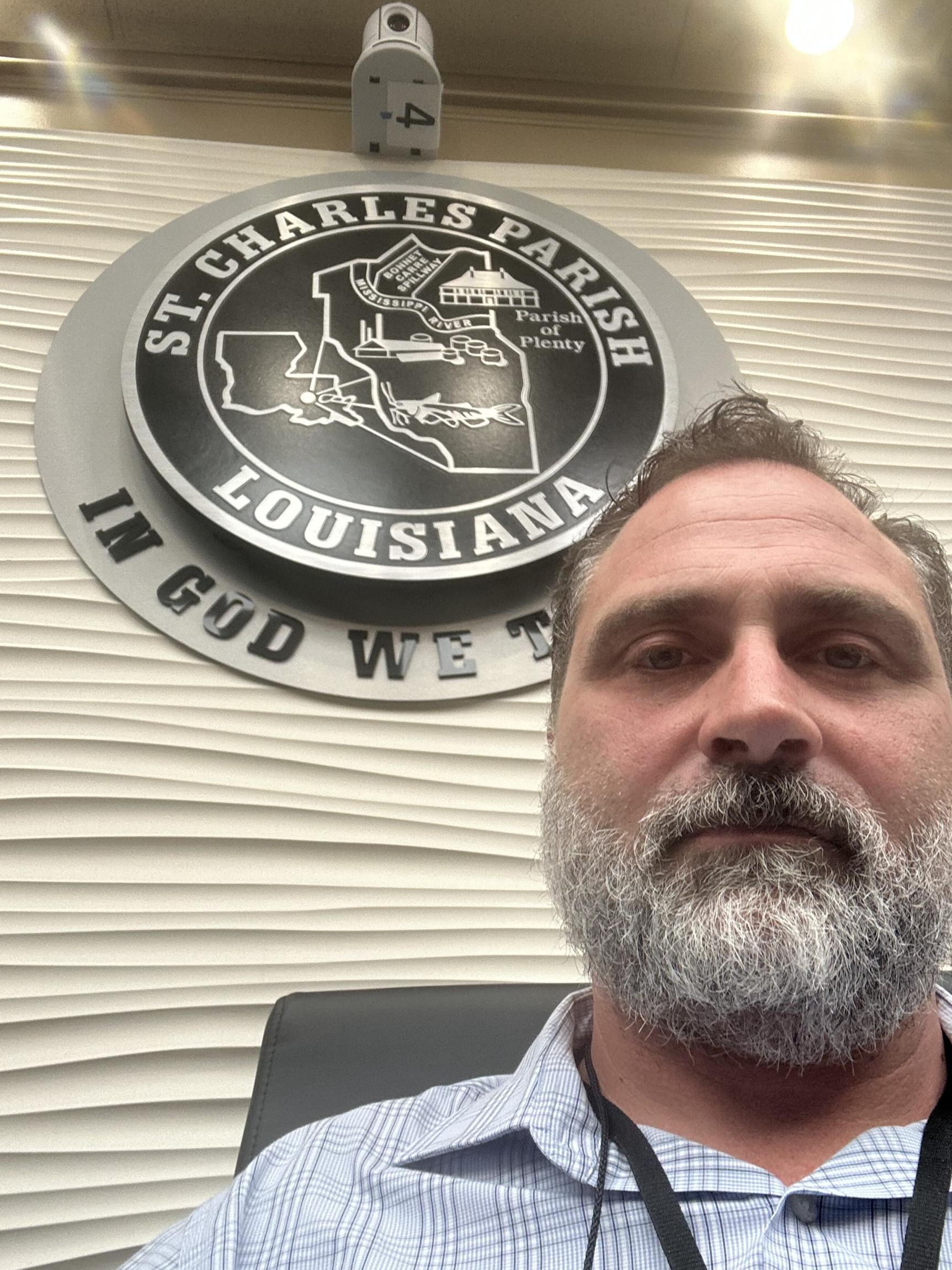 Webb Chairing a Meeting in St. Charles Parish