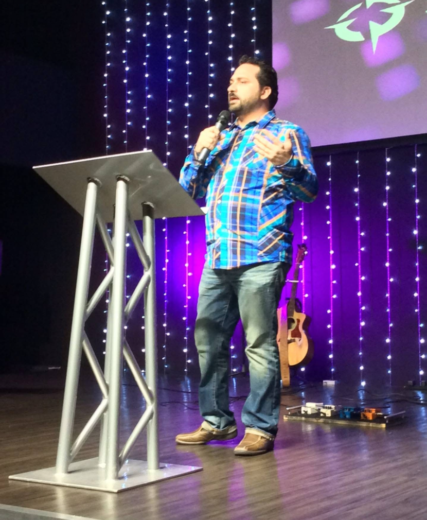 Webb Preaching at Church